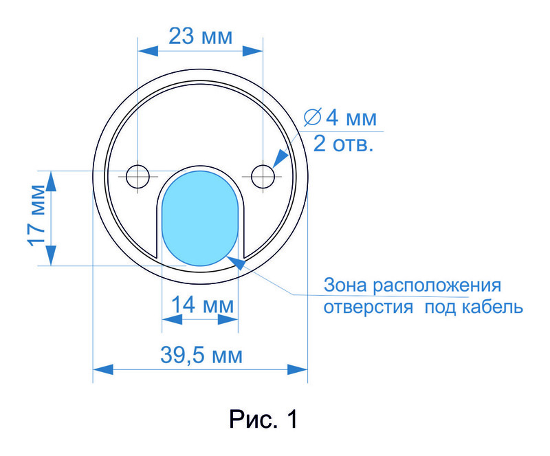 Кнопка выхода JSB 37.0 зеркальный хром