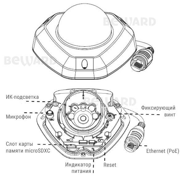 SV3210DM Купольная 5 Мп  IP видеокамера