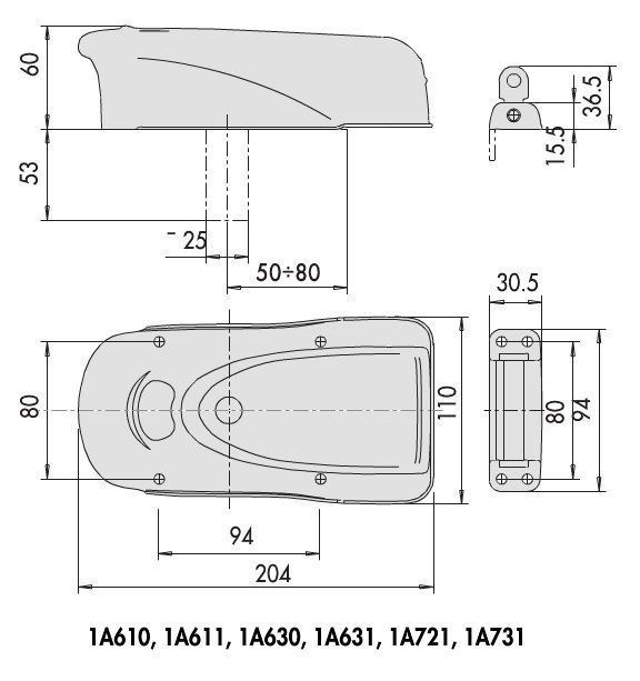 Замок электромеханический CISA 1A.630.00.0