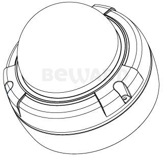 B2520DVZ 2 Мп купольная IP видеокамера