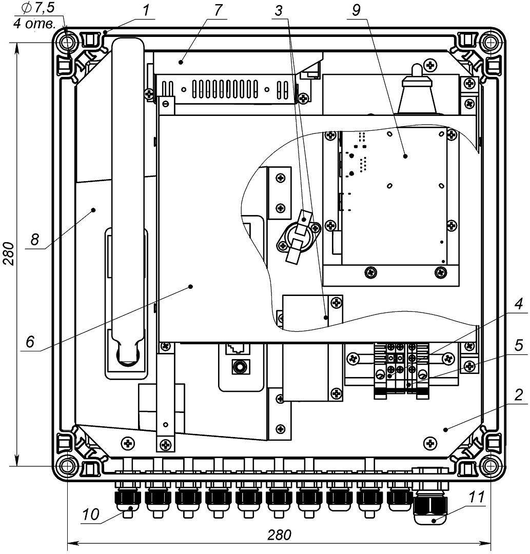 УСВР-8PoE/GSM/Wi-Fi  Узел системы видеонаблюдения и регистрации