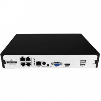 TRASSIR NVR-1104P Сетевой 4-канальный видеорегистратор с PoE