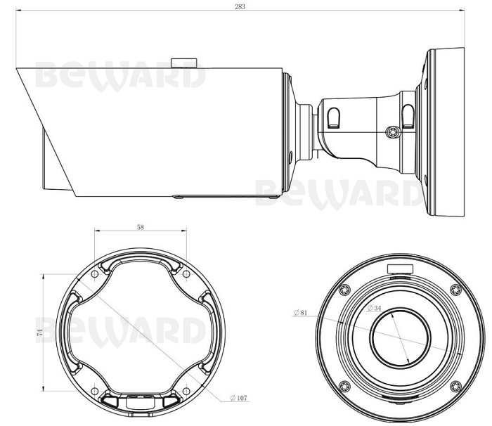 SV3216RBZ2 Уличная 5Мп  IP видеокамера