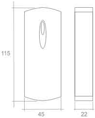 RFID-считыватель 13,56 МГц Модель: Matrix-III (мод. NFC) темный