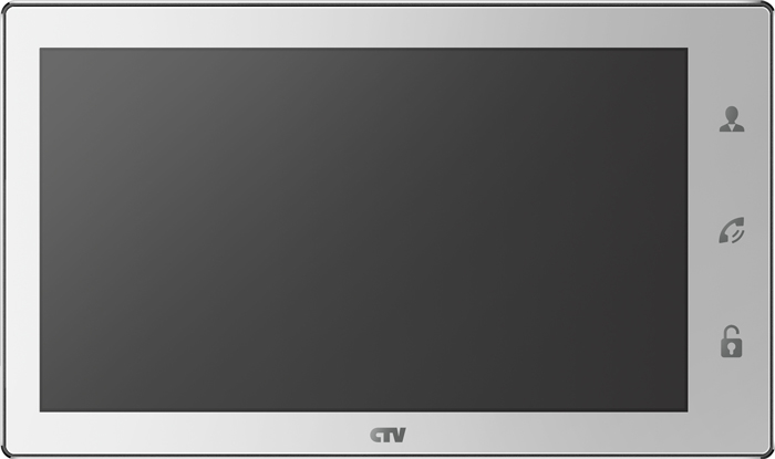 Монитор видеодомофона с экраном с технологией Touch Screen CTV-M4106AHD Белый