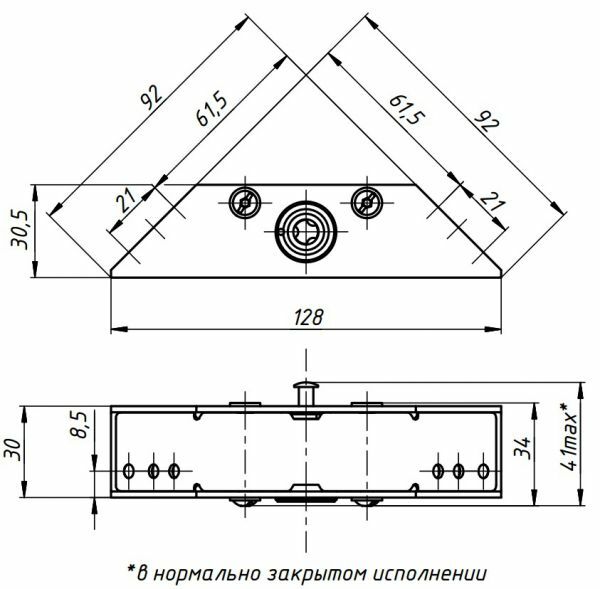 Promix-SM101.10 Серый (ШЕРИФ-1 лайт НЗ-Б) Электромеханический замок