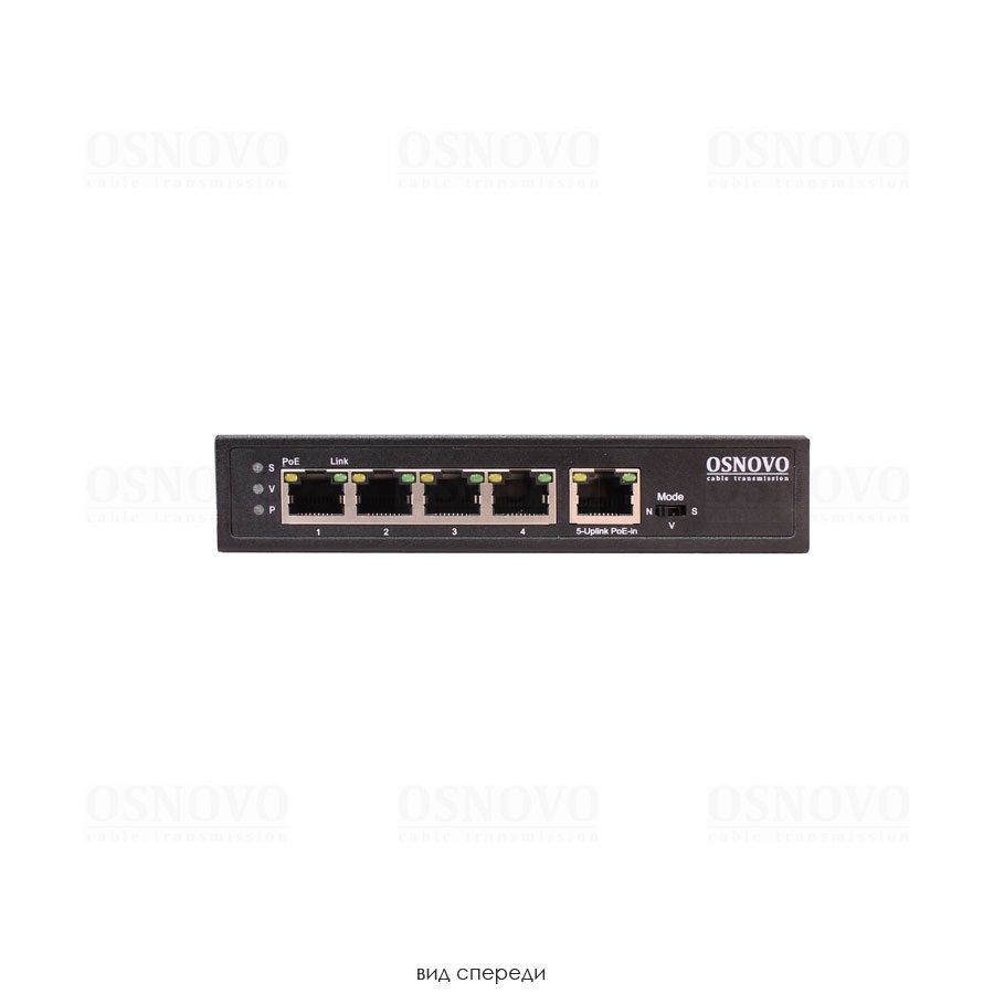 SW-8050/D PoE Коммутатор/ удлинитель Gigabit Ethernet на 5 портов c питанием по PoE