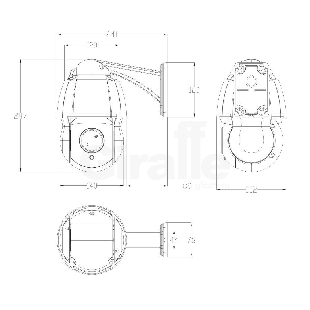 GF-SD4330AHD2.0 v2  Уличная 2 Мп  PTZ AHD видеокамера