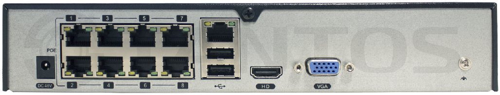 TSr-NV08156P Сетевой 8-канальный PoE видеорегистратор