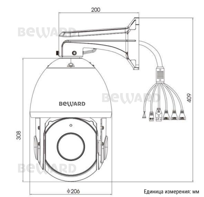 SV5020-R36 Купольная скоростная  поворотная 8 Мп IP видеокамера