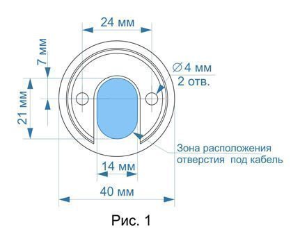 Считыватель 392.0.0 Зеркальный хром