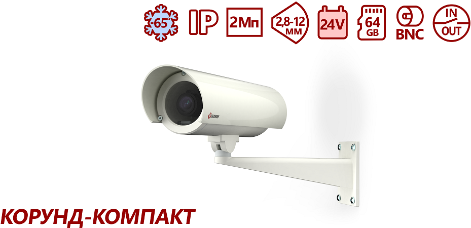 ТВК-62IP-5Р-V2812-24VDC Уличная 2 Мп IP камера