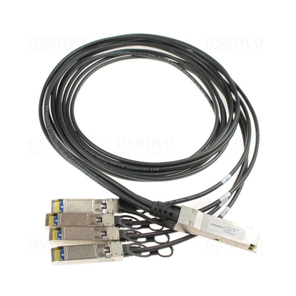 OC-QSFP-4x10G-2M Объединительный DAC кабель QSFP+ 40G для 4х10G