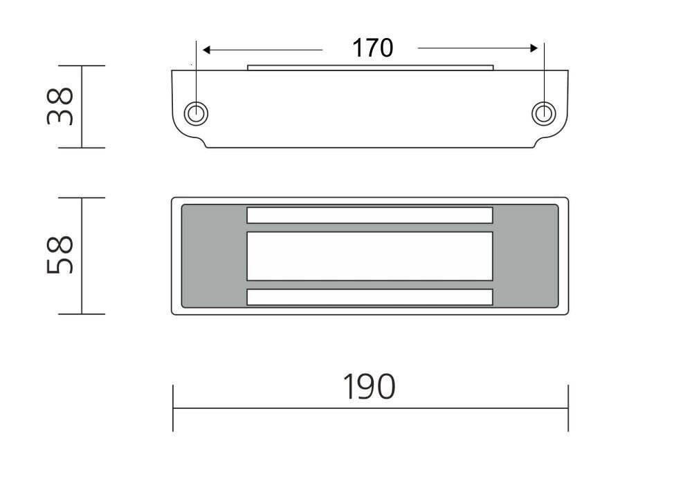 VIZIT-ML370-40-50-4 Замок электромагнитный