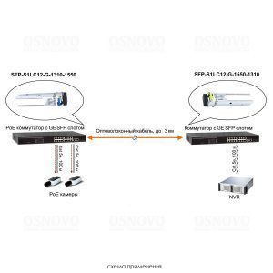 SFP-S1LC12-G-1550-1310  Оптический SFP модуль