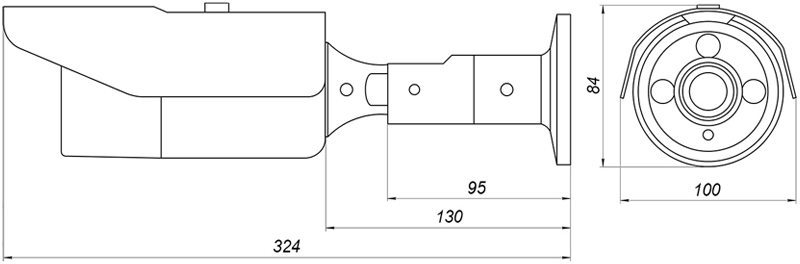 B2530RVZ Уличная 2 Мп IP видеокамера