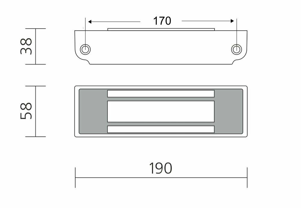 VIZIT-ML305-40-50-4 Замок электромагнитный