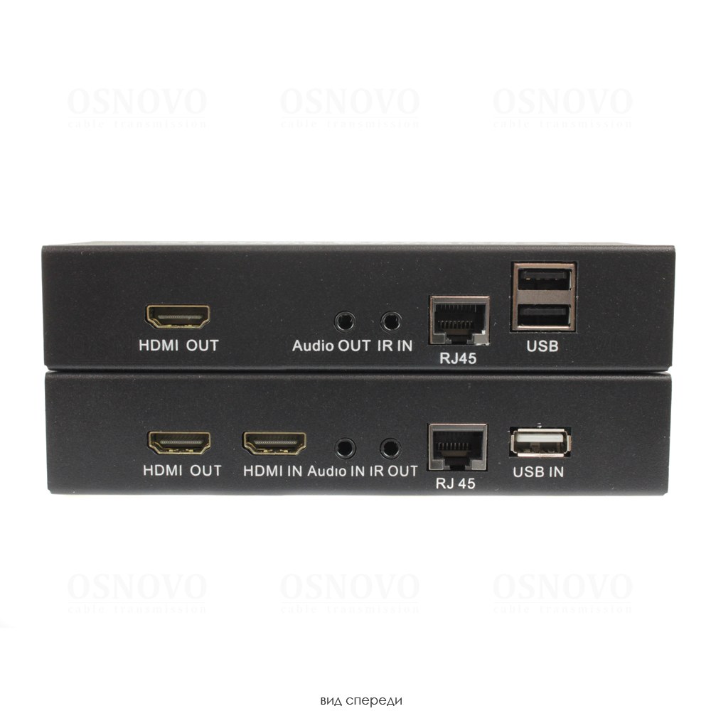 TLN-HiKMDA2+RLN-HiKMDA2 Комплект для передачи HDMI, USB, аудио, RS232 и ИК управления по сети Ethernet