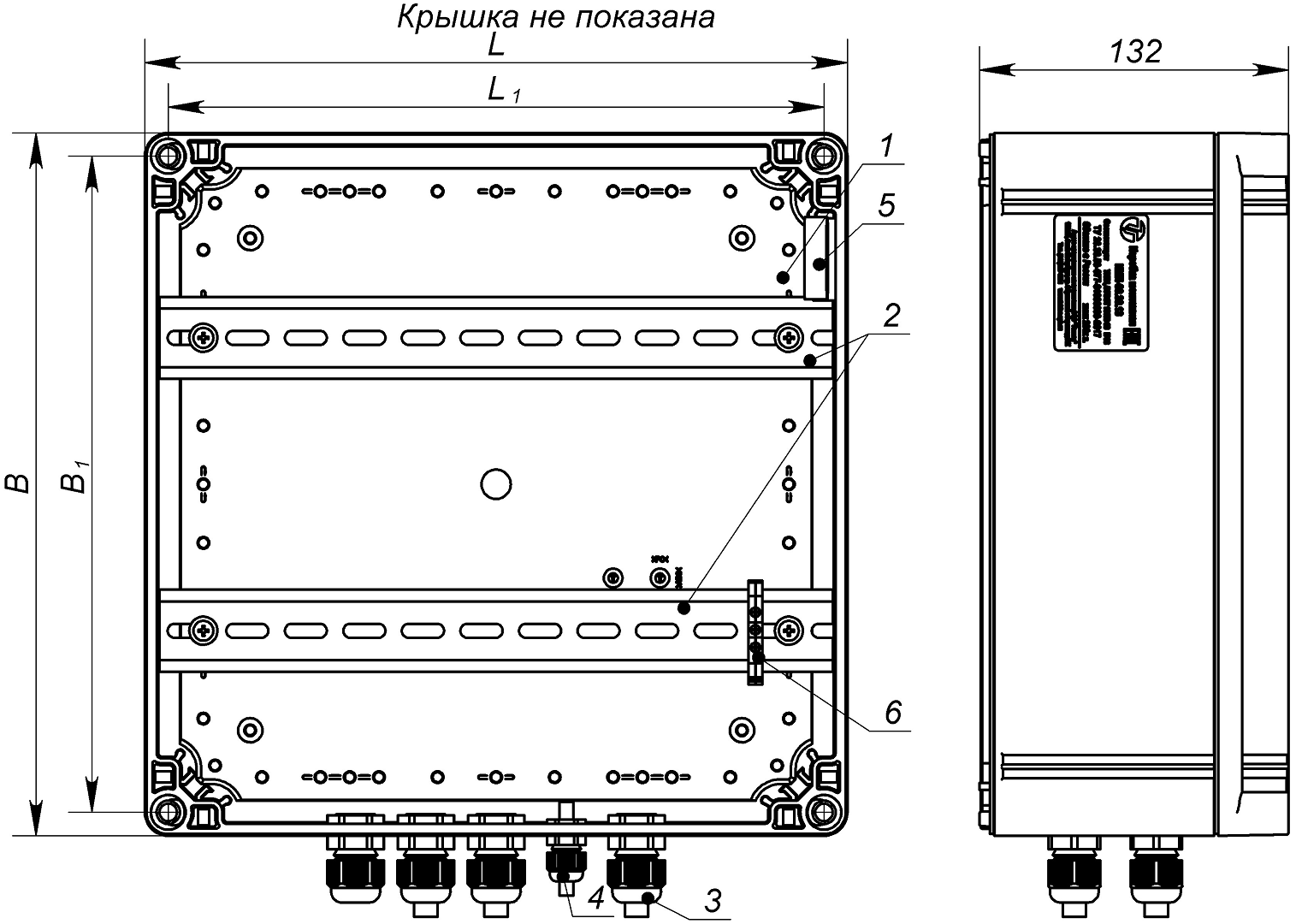 КМП-40.40.13 Коробка монтажная пластиковая