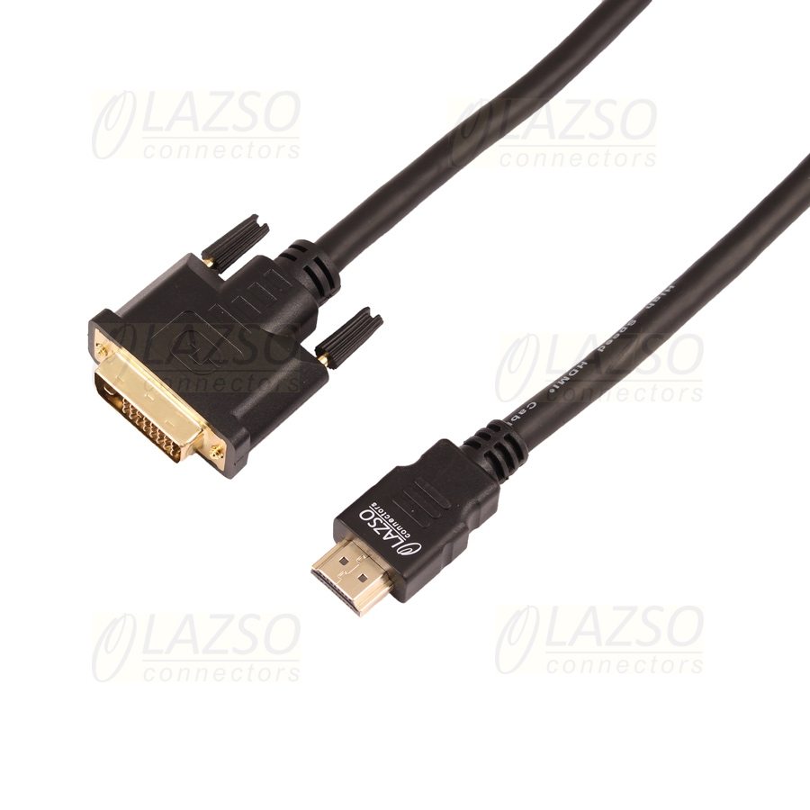 LAZSO WH-141(10m) Кабель соединительный HDMI-DVI