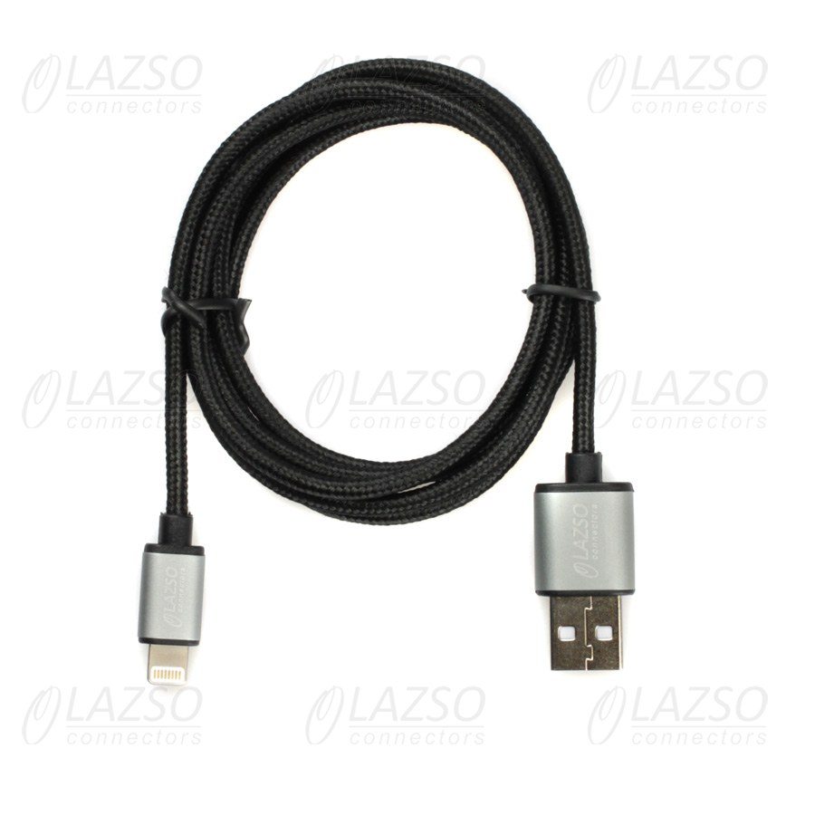 LAZSO WU-202(1,2m) Кабель для передачи данных и зарядки USB2.0 (MFI Lightning)