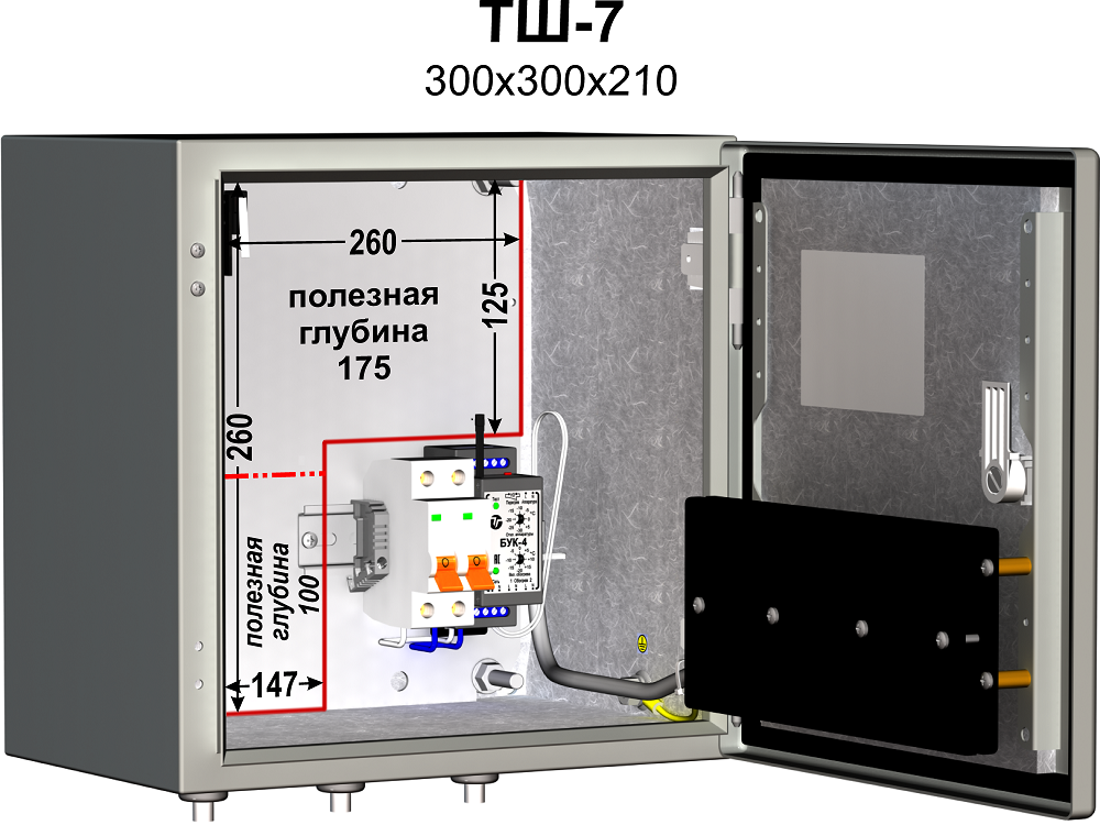 ТШ-7 Шкаф монтажный с обогревом