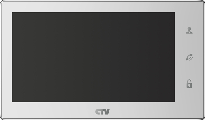 Монитор видеодомофона с экраном с технологией Touch Screen CTV-M4706AHD Белый