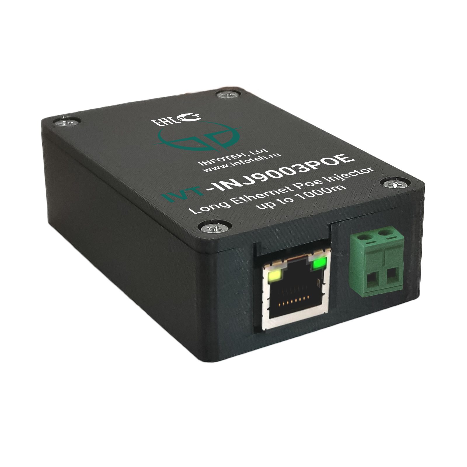 IVT-INJ9003POE Инжектор Ethernet 10BASE-T1L с PoE по кабелю UTP до 1км