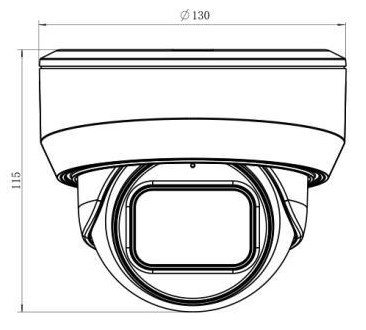 SV3212DZ Купольная 5 Мп  IP видеокамера