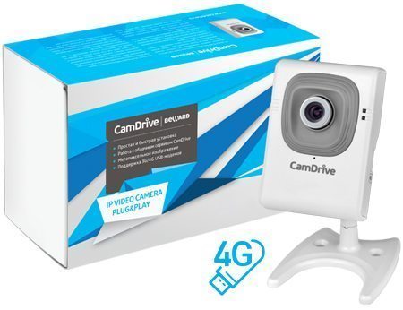 CD300-4G Компактная 1 Мп видеокамера с 4G и сервисом CamDrive