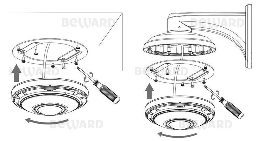 SV6020FLM Панорамная 12 Мп  IP видеокамера Fisheye