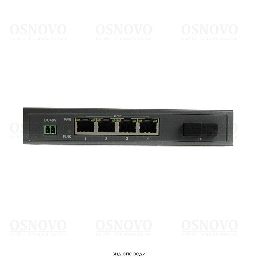 SW-80401S5b/B PoE коммутатор Gigabit Ethernet на 4 порта