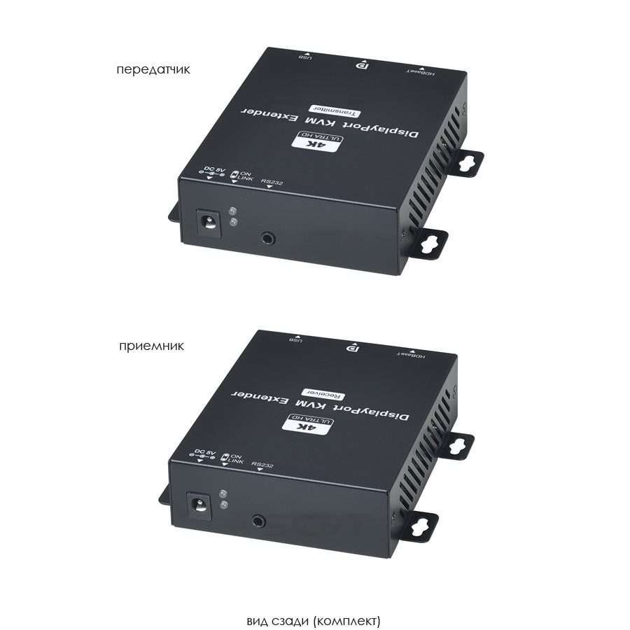 DP02U Комплект для передачи DisplayPort + USB + RS232