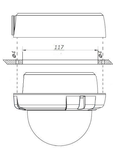 B2530DVZ Уличная 2 Мп купольная IP видеокамера