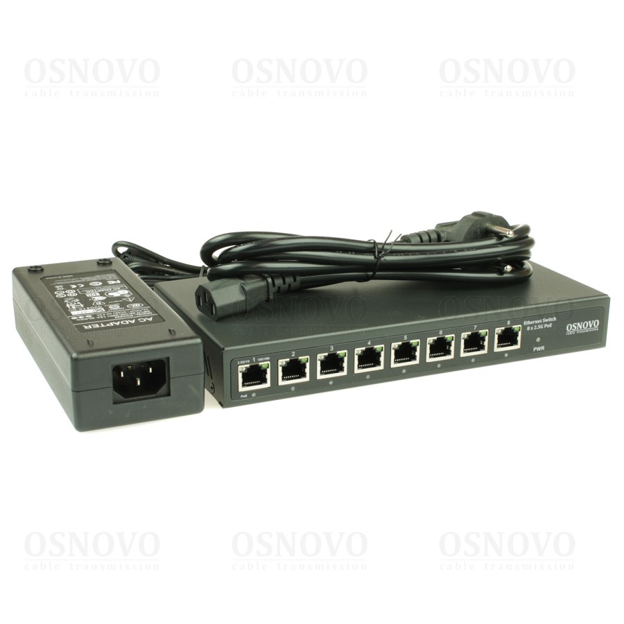 SW-8D-1(120W) PoE коммутатор 2.5G Ethernet на 8 RJ45 портов