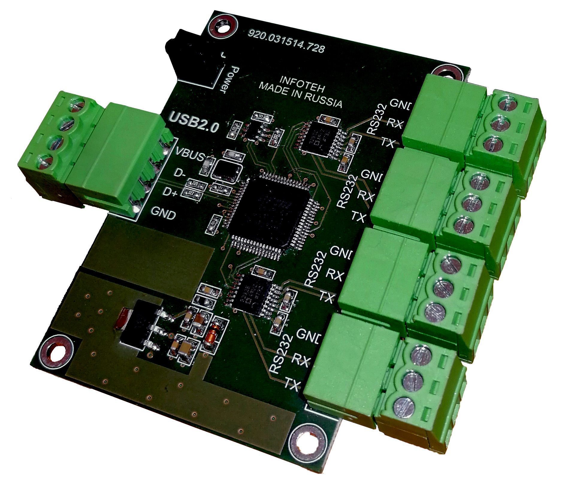 AVT-USB/4RS232 Промышленный 4-портовый конвертер USB в RS-232