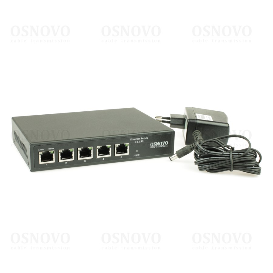 SW-5D-1(60W) PoE коммутатор 2.5G Ethernet на 5 RJ45 портов