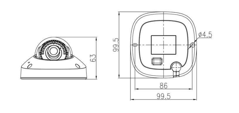 STC-IPM5507A/1 Estima 5-Мегапиксельная IP телекамера