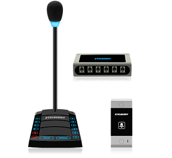 STELBERRY S-660 6-канальное переговорное устройство для АЗС класса "клиент-кассир"  с функциями диспетчерской связи