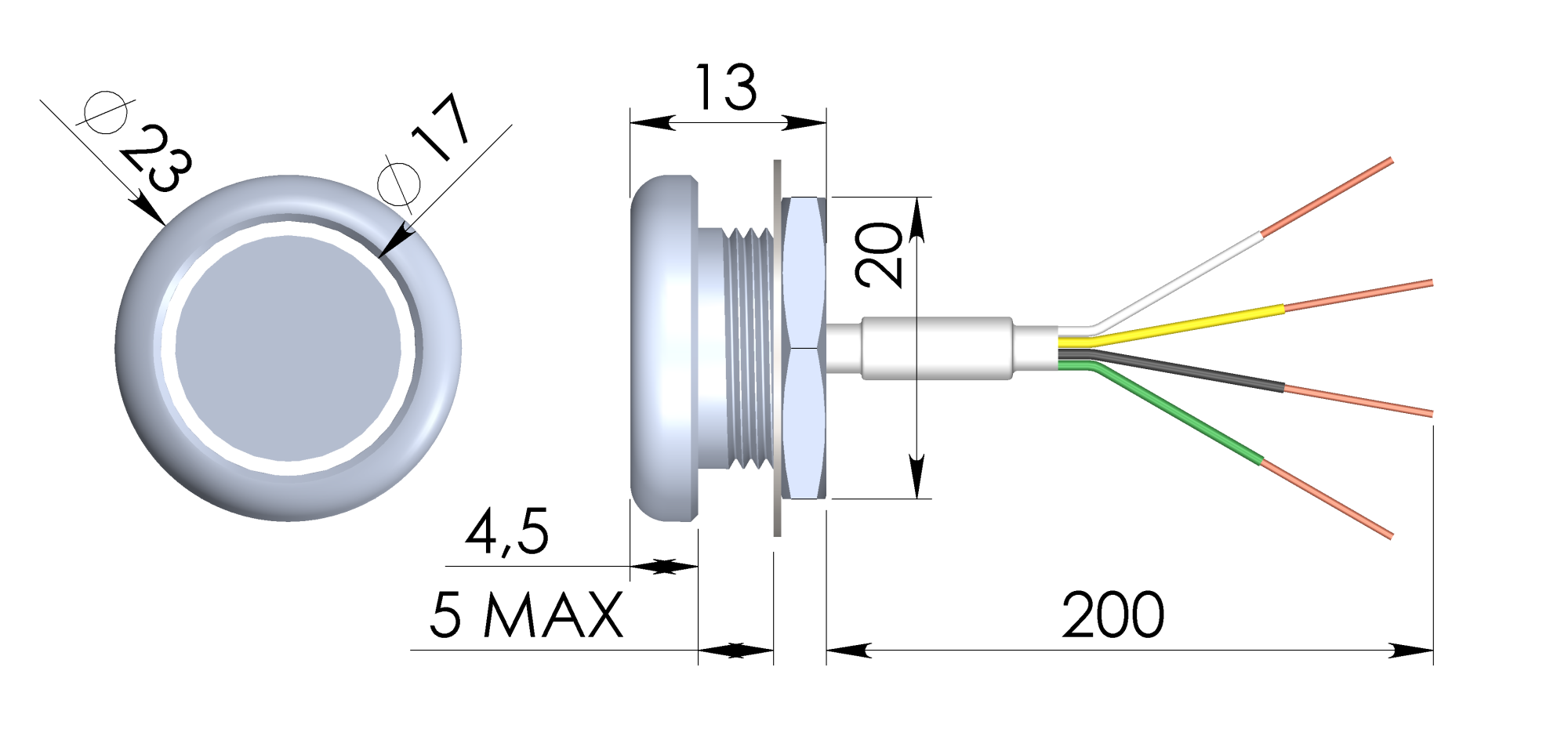 JSB 15.6  контактор ТМ врезной